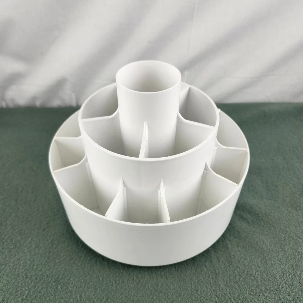 Pampered Chef  White Tool Turn About Carousel Utensil Holder Caddy 2171 EUC